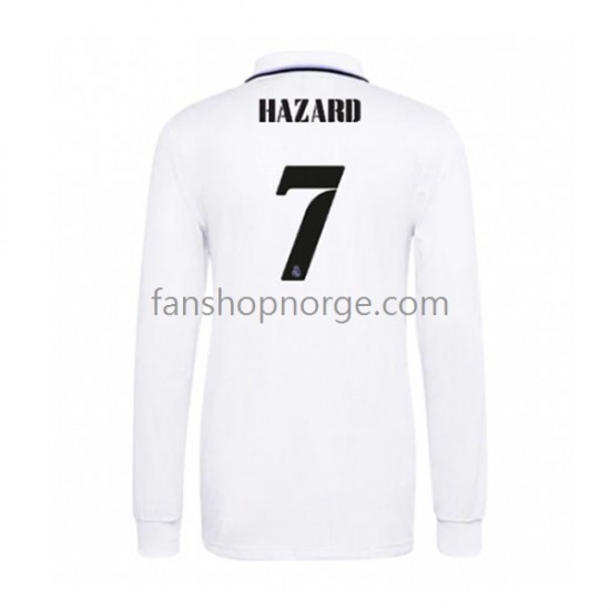 Billige Fotballdrakter Real Madrid Eden Hazard 7 Herre Hjemmedrakt 2022-2023 Langermet