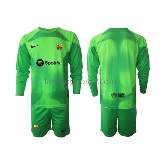 Billige Fotballdrakter FC Barcelona Keeper Barn Hjemmedrakt 2022-2023 Langermet