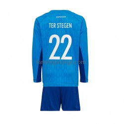 Billige Fotballdrakter Tyskland ter Stegen 22 Keeper Barn Hjemmedrakt World Cup 2022 Langermet