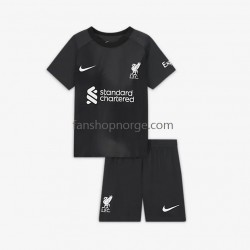 Billige Fotballdrakter Liverpool Keeper Barn Bortedrakt 2022-2023 Kortermet