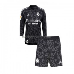 Billige Fotballdrakter Real Madrid Keeper Barn Bortedrakt 2022-2023 Langermet