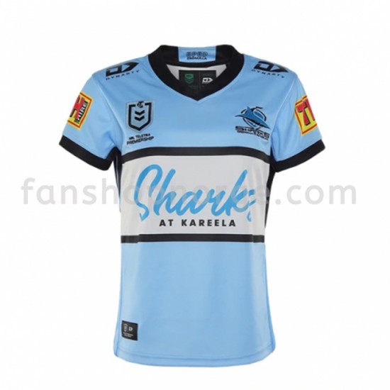 Billige Fotballdrakter Cronulla Sutherland Sharks Rugby Hjemmedrakt 2021 Kortermet