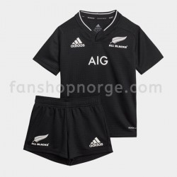 Billige Fotballdrakter New Zealand Rugby Barn Hjemmedrakt 2020-2021 Kortermet