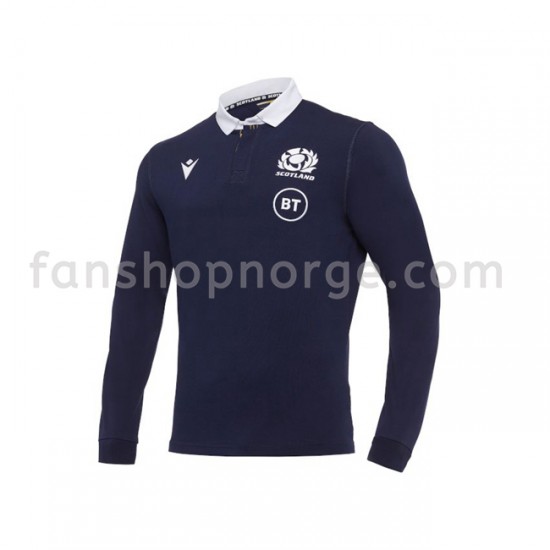 Billige Fotballdrakter Skottland Rugby Hjemmedrakt 2020-2021 Langermet