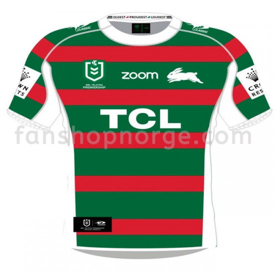 Billige Fotballdrakter South Sydney Rabbitohs Rugby Bortedrakt 2021 Kortermet