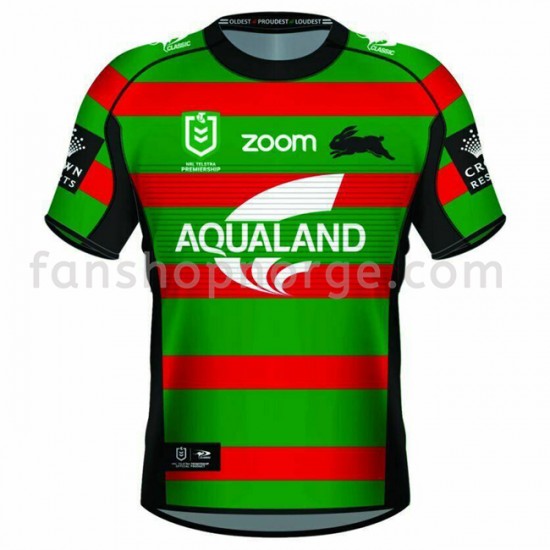 Billige Fotballdrakter South Sydney Rabbitohs Rugby Hjemmedrakt 2021 Kortermet